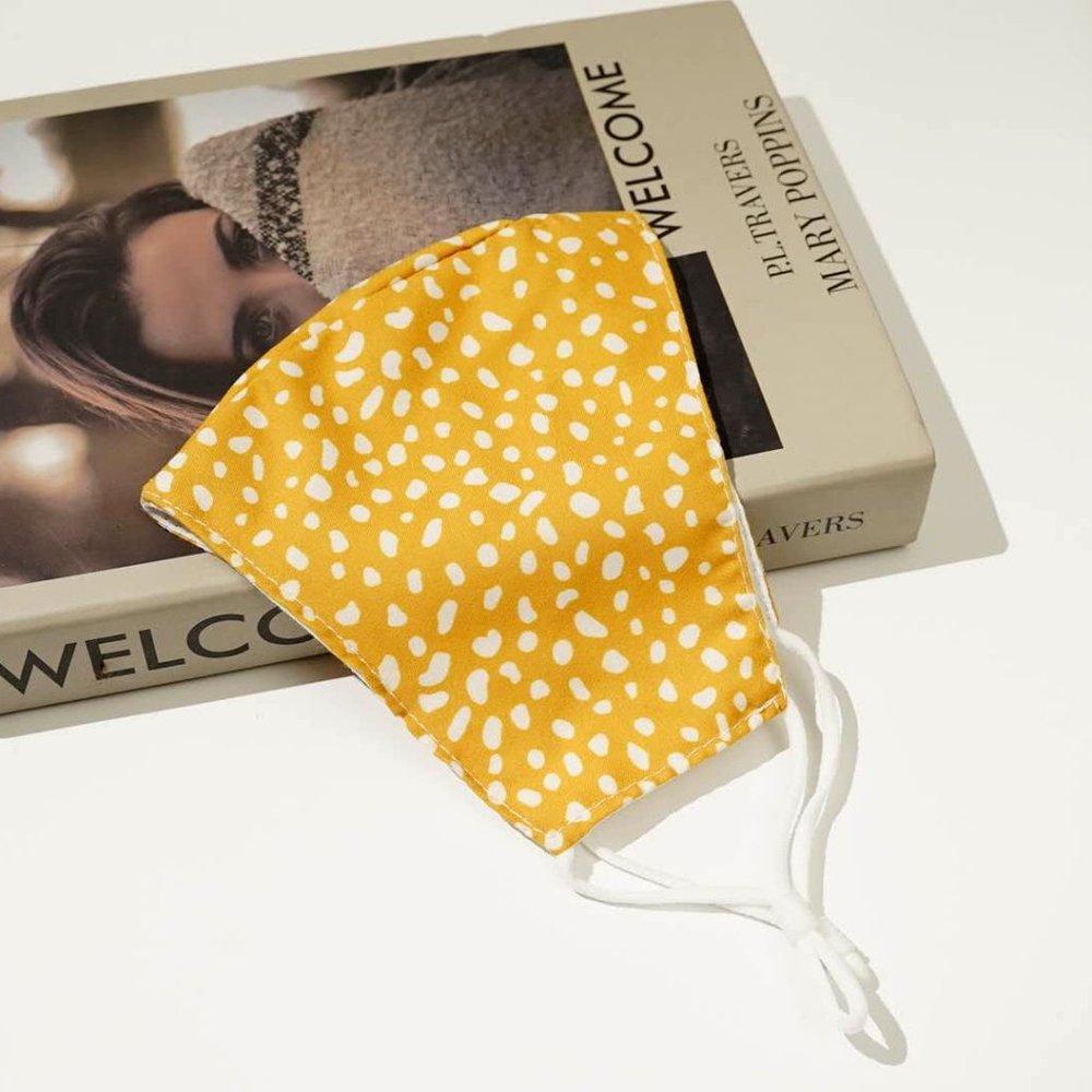 Double-Layer Dots Cotton Washable Face Mask